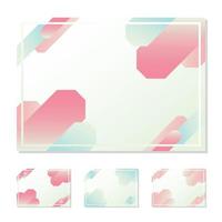 Colorful background of abstract shapes, soft gradation colors. Template for design vector