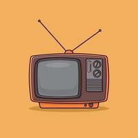 ilustración vectorial gráfico de televisión vector