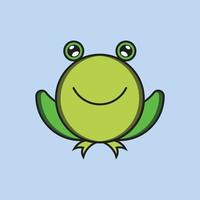 abstract frog logo icon vector. vector