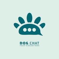 dog paw combination message vector