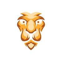 scary lion face logo icon vector