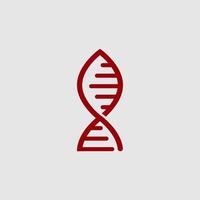 illustration of DNA science structure icon logo vector