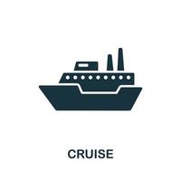 Cruise icon from australia collection. Simple line Cruise icon for templates, web design and infographics vector