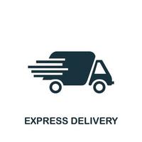 Express Delivery icon. Simple element from delivery collection. Creative Express Delivery icon for web design, templates, infographics and more vector