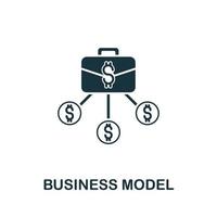 Business Model icon from digitalization collection. Simple line Business Model icon for templates, web design vector