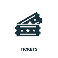 Tickets icon. Simple element from amusement park collection. Creative Tickets icon for web design, templates, infographics and more vector