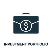 Investment Portfolio icon. Simple element from business organization collection. Creative Investment Portfolio icon for web design, templates, infographics and more vector
