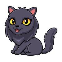 Cute highland fold cat cartoon vector