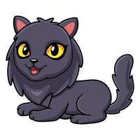 Cute highland fold cat cartoon vector