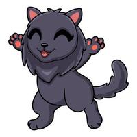 Cute highland fold cat cartoon vector