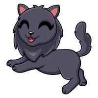 Cute highland fold cat cartoon vector