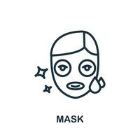 Mask icon. Simple element from cosmetology collection. Creative Mask icon for web design, templates, infographics and more vector