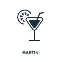 Martini icon. Simple element from drinks collection. Creative Martini icon for web design, templates, infographics and more vector