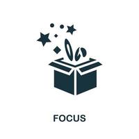 Focus icon. Simple element from amusement park collection. Creative Focus icon for web design, templates, infographics and more vector