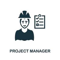 Project Manager icon. Simple element from business intelligence collection. Creative Project Manager icon for web design, templates, infographics and more vector