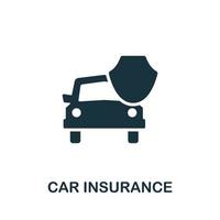 Car Insurance icon. Simple element from carsharing collection. Creative Car Insurance icon for web design, templates, infographics and more vector