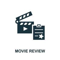 Movie Review icon. Simple element from cinema collection. Creative Movie Review icon for web design, templates, infographics and more vector