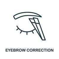 Eyebrow Correction icon. Simple element from cosmetology collection. Creative Eyebrow Correction icon for web design, templates, infographics and more vector