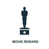 Movie Reward icon. Simple element from cinema collection. Creative Movie Reward icon for web design, templates, infographics and more vector
