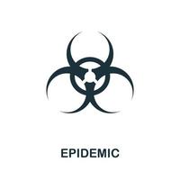 Epidemic icon. Simple illustration from coronavirus collection. Creative Epidemic icon for web design, templates, infographics and more vector