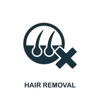 Hair Removal icon. Simple element from beauty salon collection. Creative Hair Removal icon for web design, templates, infographics and more vector
