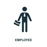 Employee icon. Simple element from business recruitment collection. Creative Employee icon for web design, templates, infographics and more vector