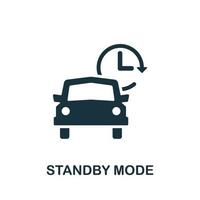 Standby Mode icon. Simple element from carsharing collection. Creative Standby Mode icon for web design, templates, infographics and more vector