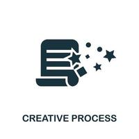 Creative Process icon. Simple illustration from creative package collection. Creative Creative Process icon for web design, templates, infographics and more vector