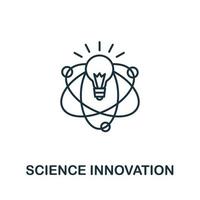 Science Innovation icon from education collection. Simple line Science Innovation icon for templates, web design and infographics vector