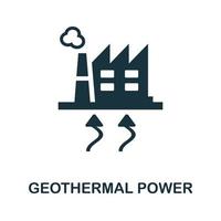 Geothermal Power icon. Simple element from alternative energy collection. Creative Geothermal Power icon for web design, templates, infographics and more vector