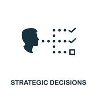 Strategic Decisions icon. Simple element from business management collection. Creative Strategic Decisions icon for web design, templates, infographics and more vector