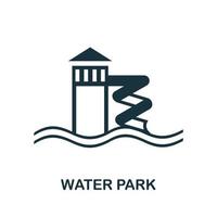 Water Park icon. Simple element from amusement park collection. Creative Water Park icon for web design, templates, infographics and more vector