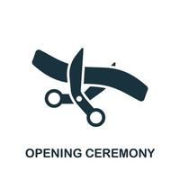 Opening Ceremony icon. Simple element from business organization collection. Creative Opening Ceremony icon for web design, templates, infographics and more vector