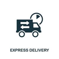 Express Delivery icon. Simple illustration. Express Delivery icon for web design, templates, infographics and more vector