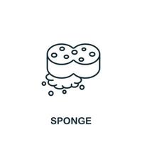 Sponge icon from cleaning collection. Simple line element Sponge symbol for templates, web design and infographics vector