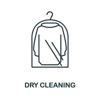 Dry Cleaning icon from cleaning collection. Simple line element Dry Cleaning symbol for templates, web design and infographics vector