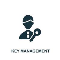 Key Management icon. Simple element from company management collection. Creative Key Management icon for web design, templates, infographics and more vector