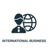 International Business icon. Simple element from business organization collection. Creative International Business icon for web design, templates, infographics and more vector