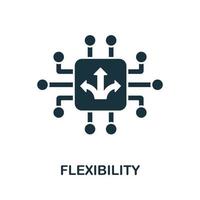 Flexibility icon from digitalization collection. Simple line Flexibility icon for templates, web design vector