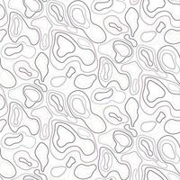 Abstract seamless pattern with closed lines in trendy colors on a white background vector