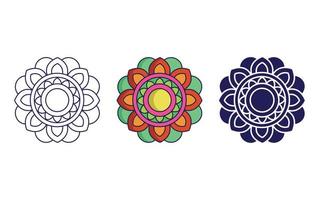 Mandala icon design, Geometric ornament vector