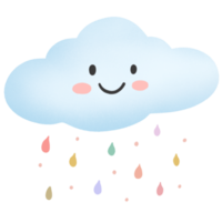 ilustración de elemento de lluvia png