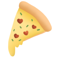 Pizza elemento illustrazione png