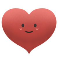 ilustração de elemento de coração vermelho png