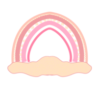 arc en ciel dans l'illustration du ciel png