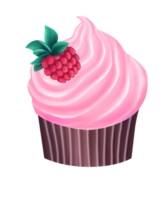 Cupcake with cream PNG