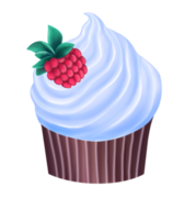 Cupcake with cream PNG