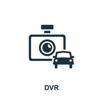 Dvr icon. Simple element from carsharing collection. Creative Dvr icon for web design, templates, infographics and more vector