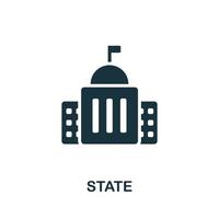 State icon. Simple element from Crisis collection. Creative State icon for web design, templates, infographics and more vector