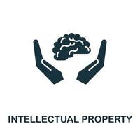 Intellectual Property icon. Simple illustration from digital law collection. Creative Intellectual Property icon for web design, templates, infographics and more vector